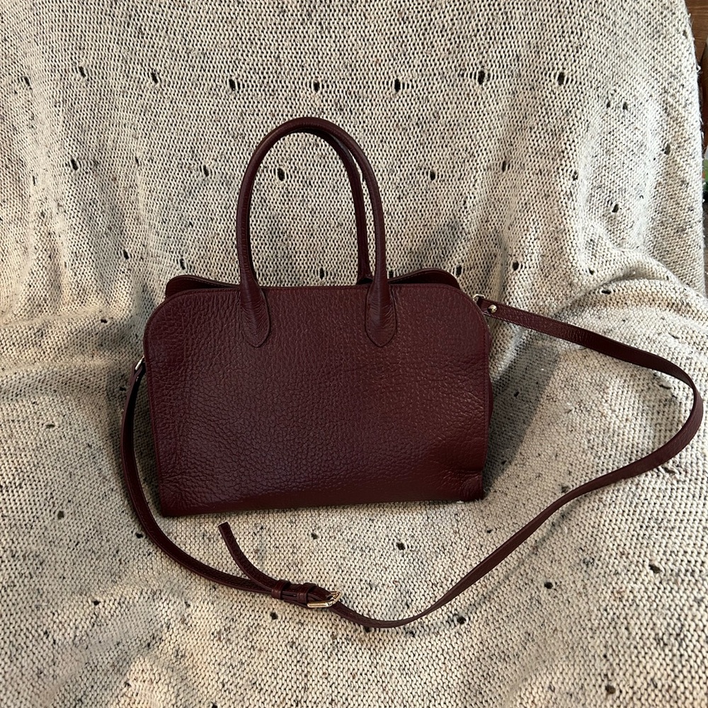Claudia Firenze Burgundy Leather Handbag